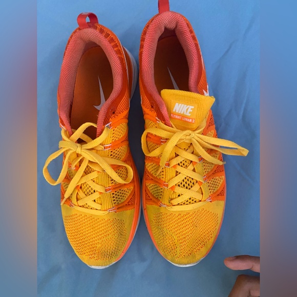 Nike flyknit lunar 2 - orange - Picture 3 of 3